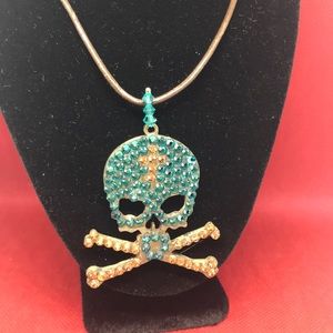 Swarovski Crystal Skull Necklace